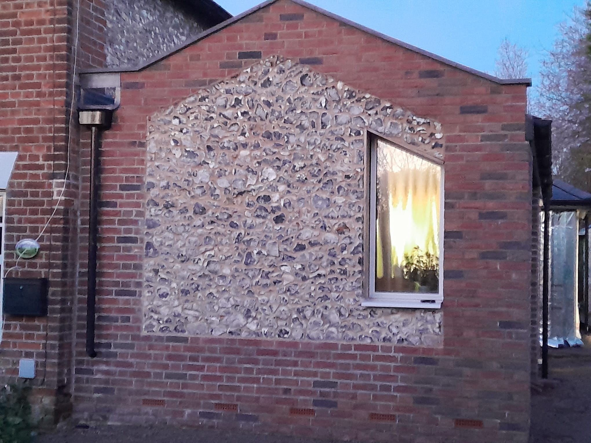 Flint and brick heritage restoration